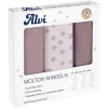 Alvi® Molton-Windeln 3er Pack Curly Dots 80 X 80 Cm