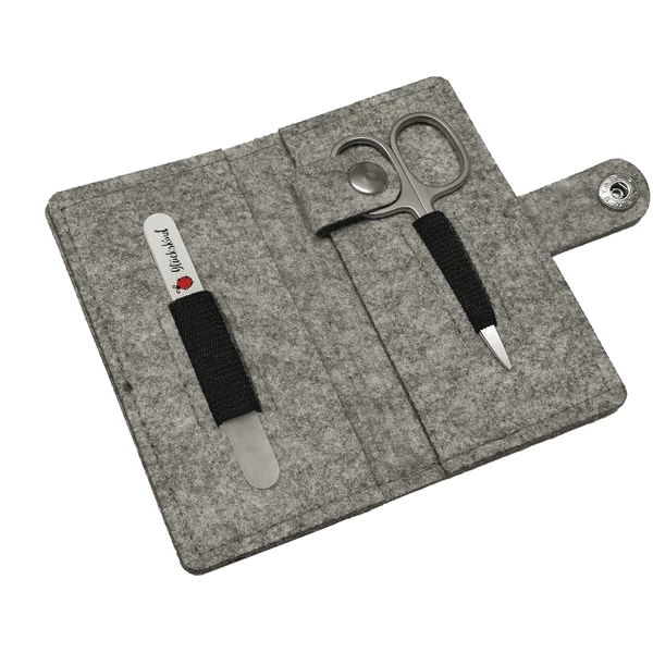Canal® Manikürset Mit Etui Aus Filz In Baby Grau