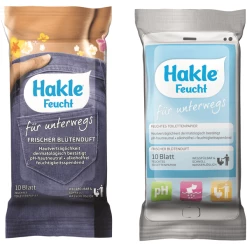 Hakle® Feucht Hakle Feuchttücher Reisepackung, 10 Blatt