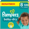 Pampers® Pampers Baby-Dry Windeln, Gr. 8, 17+kg, Monatsbox (1 X 120 Windeln)