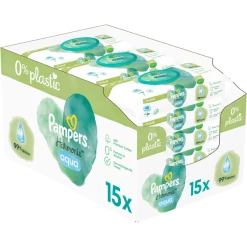 Pampers® Pampers Feuchttücher Aqua 720 Tücher (15 X 48 Stk)