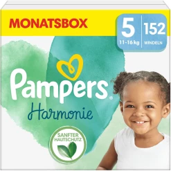 Pampers® Pampers Harmonie Gr. 5, 11-16 Kg, Monatsbox (1x152 Windeln)