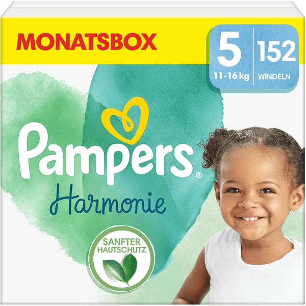 Pampers® Pampers Harmonie Gr. 5, 11-16 Kg, Monatsbox (1x152 Windeln)