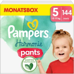 Pampers® Pampers Harmonie Pants Gr. 5, 12-17 Kg, Monatsbox (1x144 Windeln)