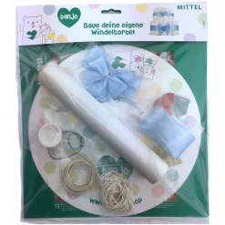 Tanjo Bausatz Mittlere Windeltorte Hellblau