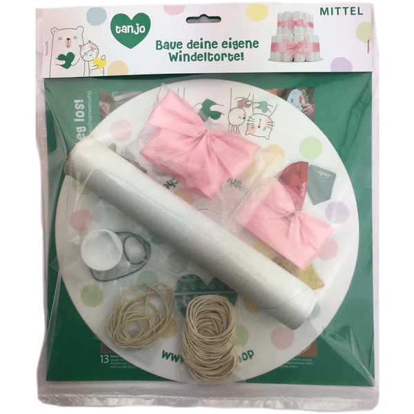 Tanjo Bausatz Mittlere Windeltorte Rosa