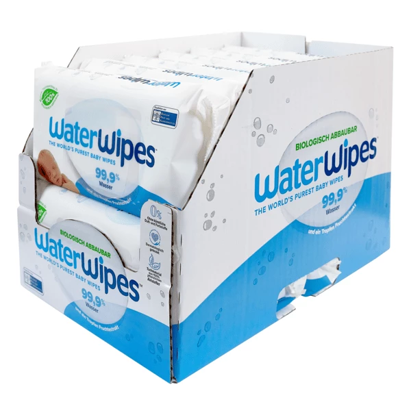 WaterWipes Babyfeuchttücher, Biologisch Abbaubar, 12 X 60 Tücher (720 Stk)