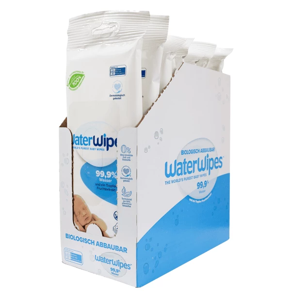 WaterWipes Babyfeuchttücher, Biologisch Abbaubar, 32 X 28 Tücher (896 Stk)